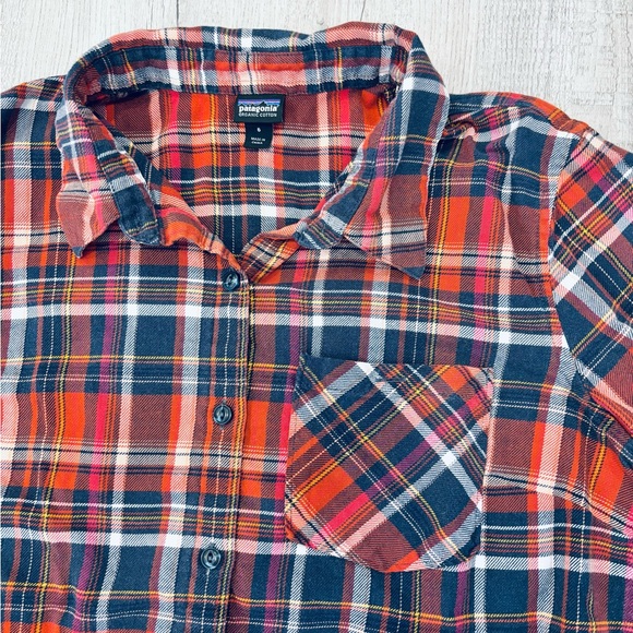 Patagonia Worn Wear W's Heywood Flannel Plaid Shirt Size 6 - Picture 6 of 8